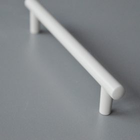   2546_128_bézs, rúd fogantyú, Bézs színű, fém bútorfogantyú 128 mm furattáv