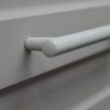 2546_128_beige, Stangengriff, Beige Metall-Möbelgriff mit 128 mm Bohrung