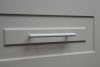 2546_128_beige, Stangengriff, Beige Metall-Möbelgriff mit 128 mm Bohrung