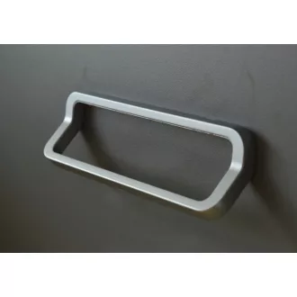 Möbelgriff mit Bohrungsabstand 160 mm, matt verchromt