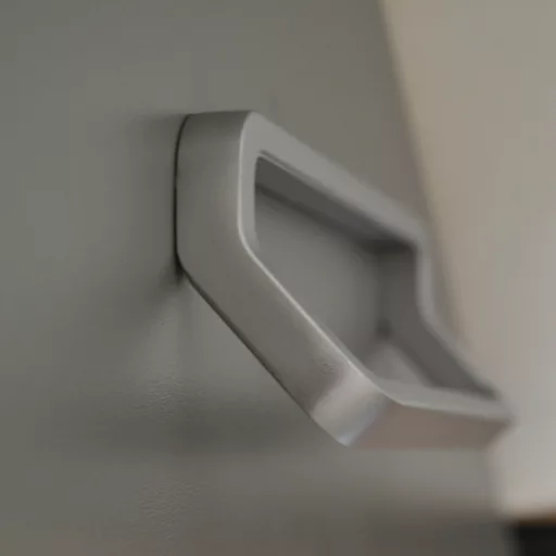 Möbelgriff mit Bohrungsabstand 160 mm, matt verchromt