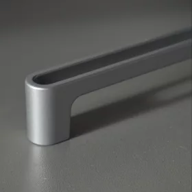   2565_ Matt króm fém bútorfogantyú, 128 mm furattávolság