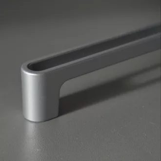 Möbelgriff mit Lochabstand 2565_128 mm, matt verchromt
