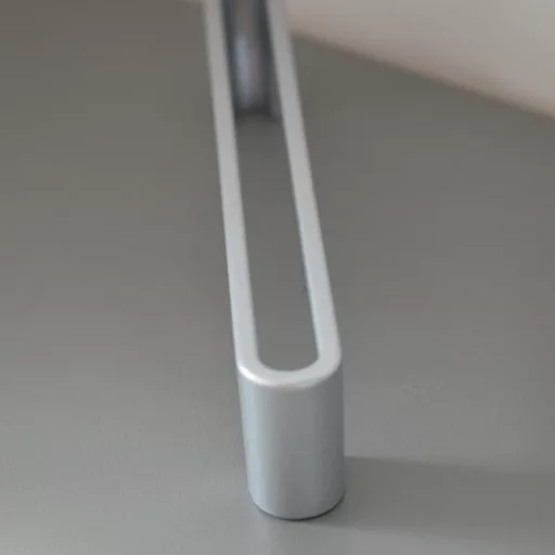 Möbelgriff mit Lochabstand 2565_128 mm, matt verchromt