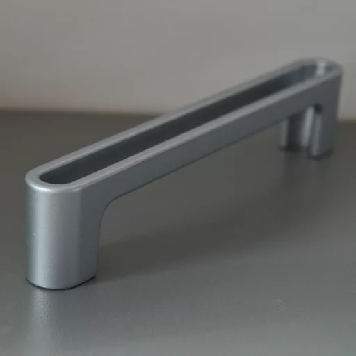 Möbelgriff mit Lochabstand 2565_128 mm, matt verchromt