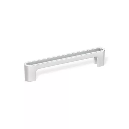 Möbelgriff mit Lochabstand 2565_128 mm, matt verchromt