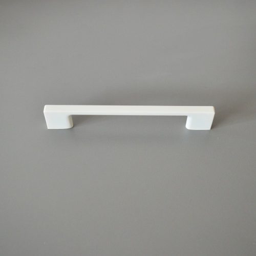 2576_FEH_192  Metall-Möbelgriff, weiß glänzend mit 192 mm Lochabstand