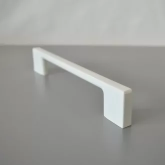   2576_FEH_96  Metall-Möbelgriff, weiß glänzend mit 96 mm Lochabstand
