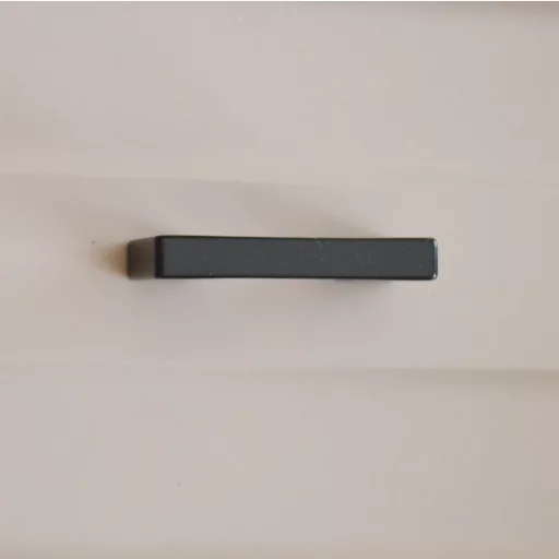 2576_FEK_32, Fém bútorfogantyú, fekete színű, 32 mm furattávval