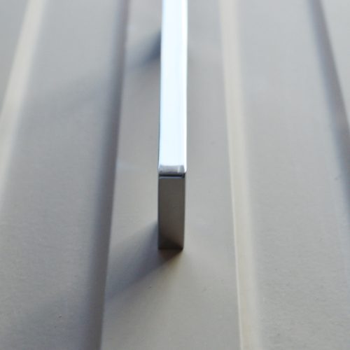 2576_KR128 Metall-Möbelgriff, Farbe Chrome, Bohrung 128 mm