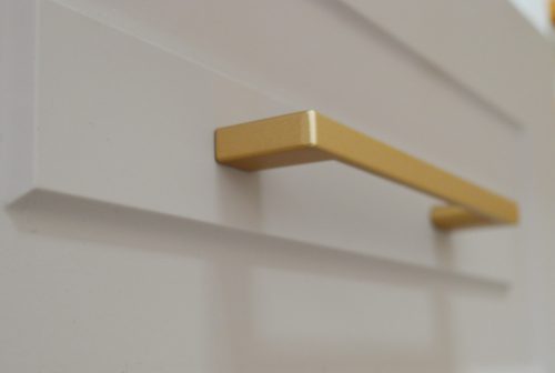 2576_MAR_160 Metall-Möbelgriff, matt gold, mit 160 mm Lochabstand