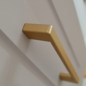   2576_MAR_192 Metall-Möbelgriff, goldfarben matt, 192 mm Lochabstand