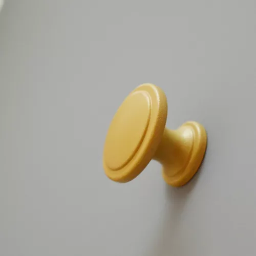 2786_MA Mattgoldener Metallknopf mit strukturierter Oberfläche