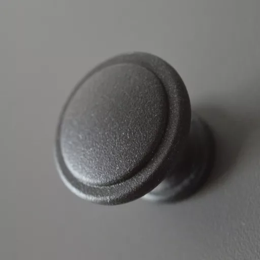 2786_ST Anthrazitgrau, strukturierte Oberfläche, Metallknöpfe