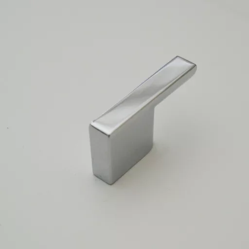 2971_CH Möbelaufhänger aus Metall, glänzend verchromt, mit 16 mm Lochabstand