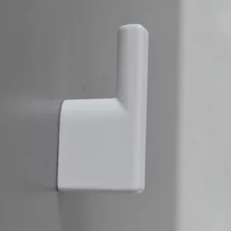Fém bútorfogas, festett fehér színű, 16 mm furattávval