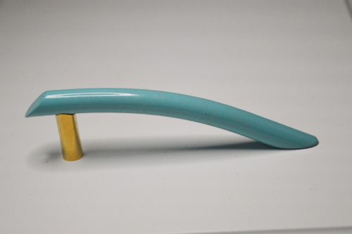 Retro fém, kék - arany színű, 96 mm furattávval