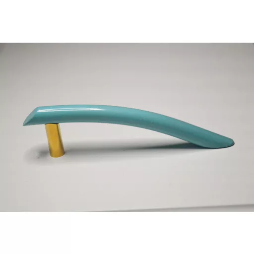 Retro-Metall, blau-gold, 96 mm Bohrungsabstand