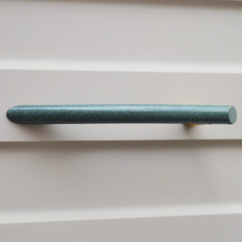 Retro-Metall, grün -gold, 96 mm Bohrungsabstand