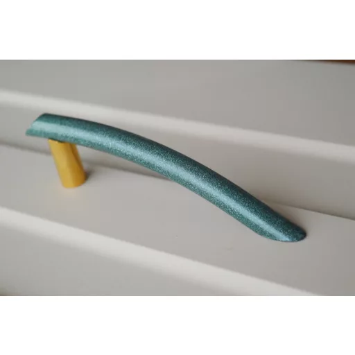 Retro-Metall, grün -gold, 96 mm Bohrungsabstand