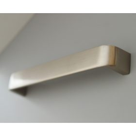 308975 Nickel gebürstet, Metall-Möbelgriff 128 mm 