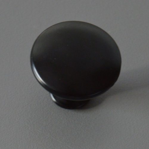 315F, Fém bútorgomb, fekete színű, 32 mm átmérő