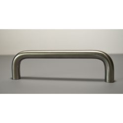   Metal furniture handle, rod, chrome, with 128 mm hole spacing