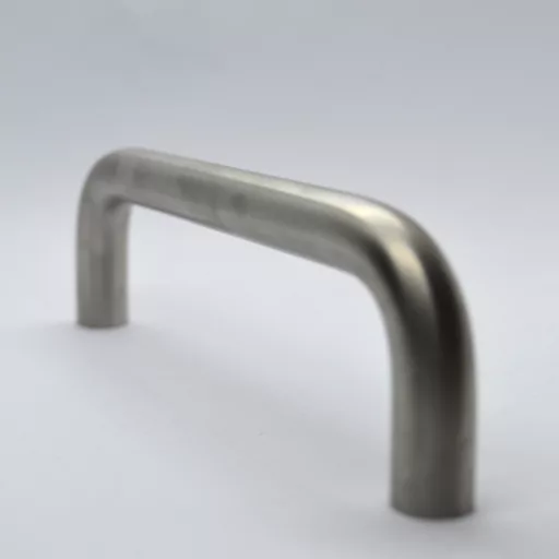 Metall-Möbelgriff, Stange, chrom, mit 128 mm BA