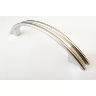 FIONA Möbelgriff aus Metall, Farbe Nickel satiniert