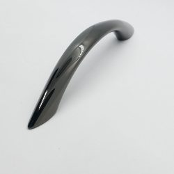   PIOMBINA metal furniture handle in gloss black colour with 96 mm hole spacing