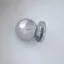 Möbelknopf aus Metall in glänzendem Chrom