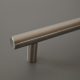 HRAZDA Möbelgriff aus Metall, Stange, Farbe Nickel gebürstet, BA 320 mm