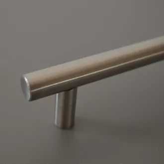   HRAZDA Möbelgriff aus Metall, Stange, Farbe Nickel gebürstet, BA 224 mm