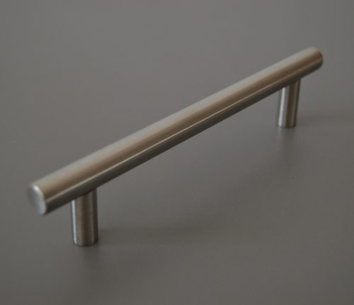 HRAZDA Möbelgriff aus Metall, Stange, Farbe Nickel gebürstet, BA 224 mm