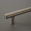 HRAZDA Metall-Möbelgriff, Stange, Farbe Nickel gebürstet, BA 96 mm