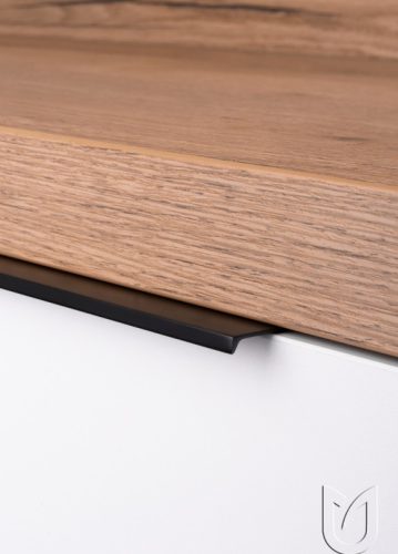 LUCATA Metall-Möbelgriff, mattschwarz, mit 64 mm Lochabstand