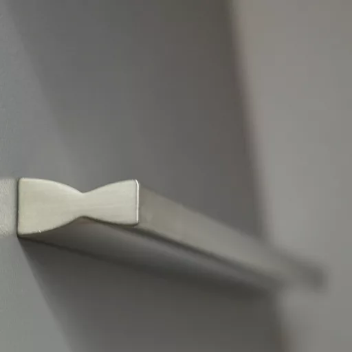 Möbelgriff aus Metall, Bohrung 160 mm, Farbe Nickel matt