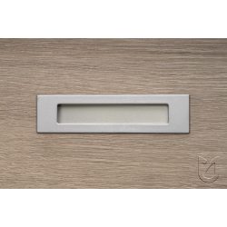   MADRID metal furniture handle in satin chrome with 128 mm hole spacing