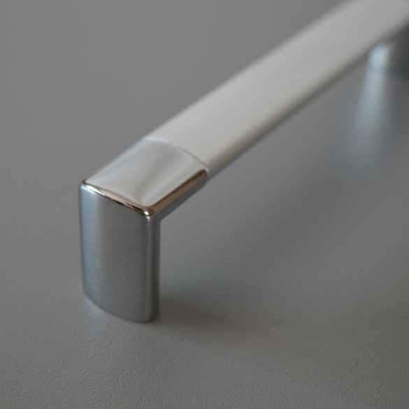 AIRA Möbelgriff aus Metall, strukturverchromt - Farbe Chrom glänzend, 128 mm BA