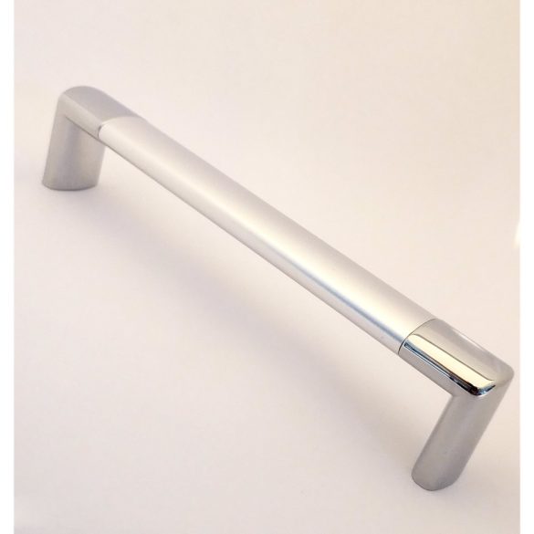 AIRA Möbelgriff aus Metall, strukturverchromt - Farbe Chrom glänzend, 160 mm BA