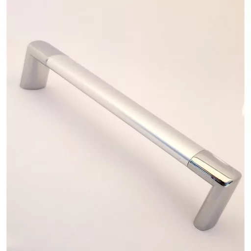 AIRA fém bútorfogantyú, 320 mm furattáv, strukturált króm - fényes króm színű