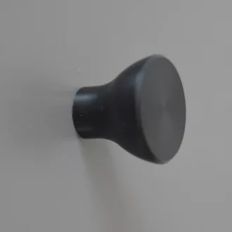 Möbelknopf aus Metall, mattschwarz