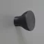 Möbelknopf aus Metall, mattschwarz