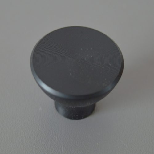 Möbelknopf aus Metall, mattschwarz