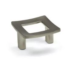 FRAME Möbelknopf aus Metall, Edelstahl 41x41 mm