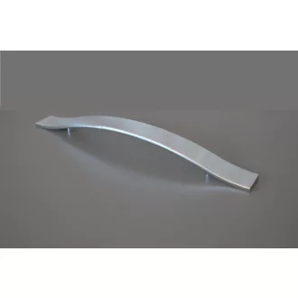 Möbelgriff aus Metall, glänzend verchromt, BA 192 mm