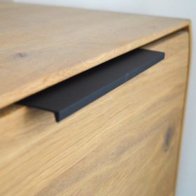   Metall-Möbelgriff, Kantenmontage, schwarz, 320 mm Lochabstand