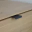 Metall-Möbelgriff, kantenmontierbar, schwarz, 64 mm Lochabstand