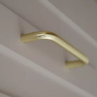   494659 IDA Metall-Möbelgriff, mattgoldfarben, mit 96 mm Lochabstand