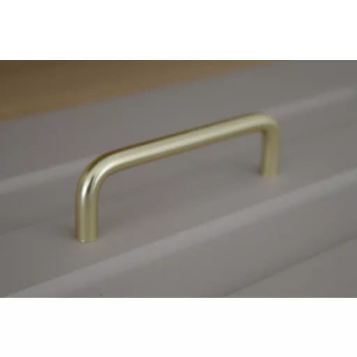 494659 IDA Metall-Möbelgriff, mattgoldfarben, mit 96 mm Lochabstand
